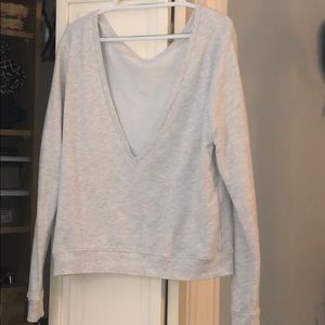 Joah Brown LS V-Neck Sweatshirt
